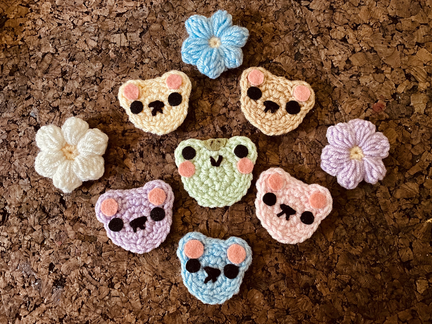 Kawaii Crochet Hair Clips