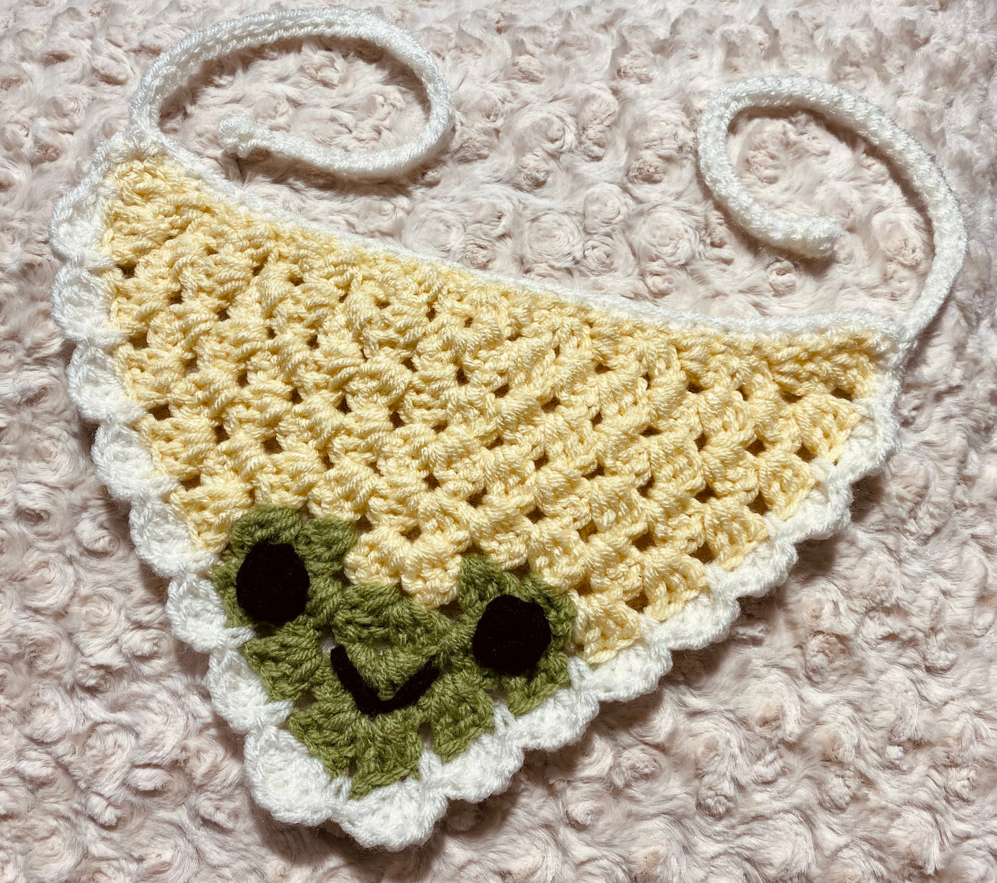 Frog Peeper Crochet Bandana