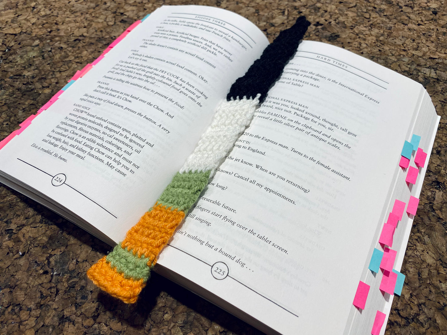 Cali Roll Crochet Bookmark