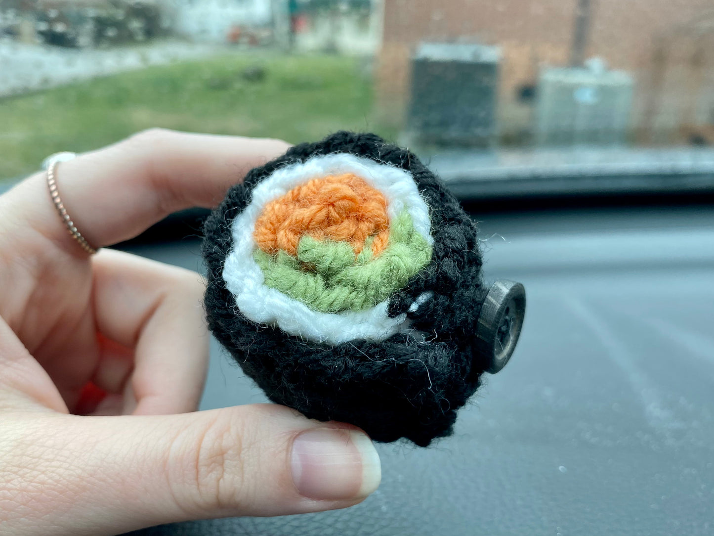 Cali Roll Crochet Bookmark