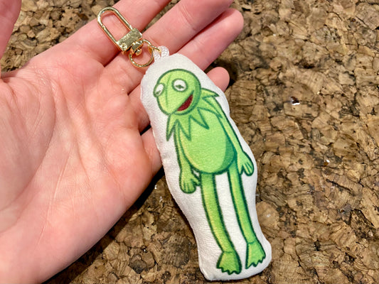 Funny Frog Pillow Keychain