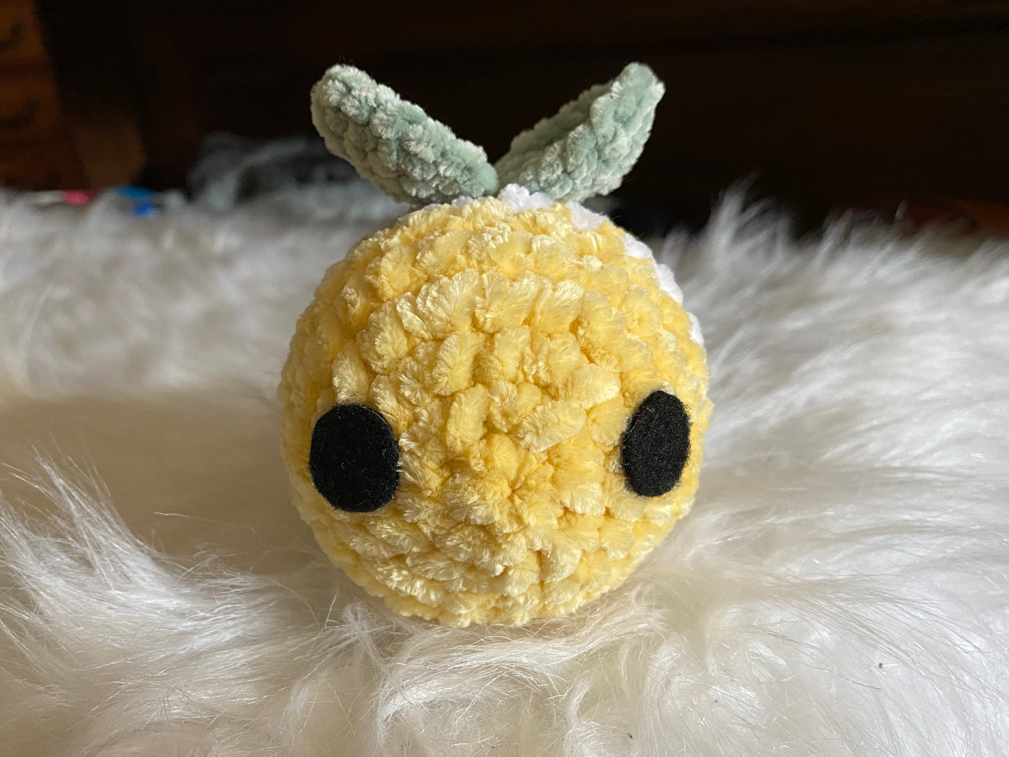 Lemon Meringue Bee Crochet Amigurumi